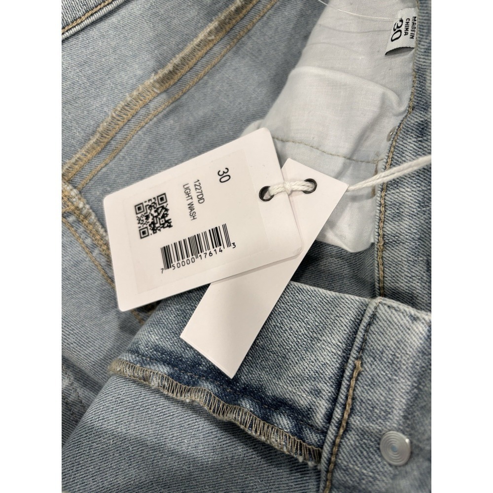 Ecru LaBrea Wide Leg Crop Jeans Size 30 Light Wash Raw Hem NWT - Picture 7 of 11
